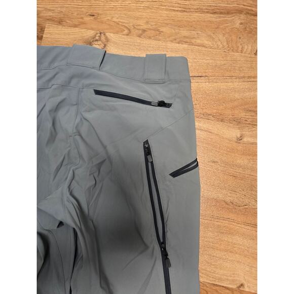 Outdoor Ski Pants Gray Waterproof Zippered Pockets Adjustable Mens 34x32 - Picture 11 of 16
